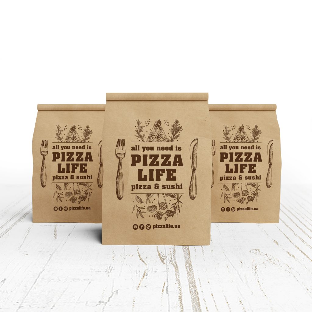 Pizza&Sushi Life packaging